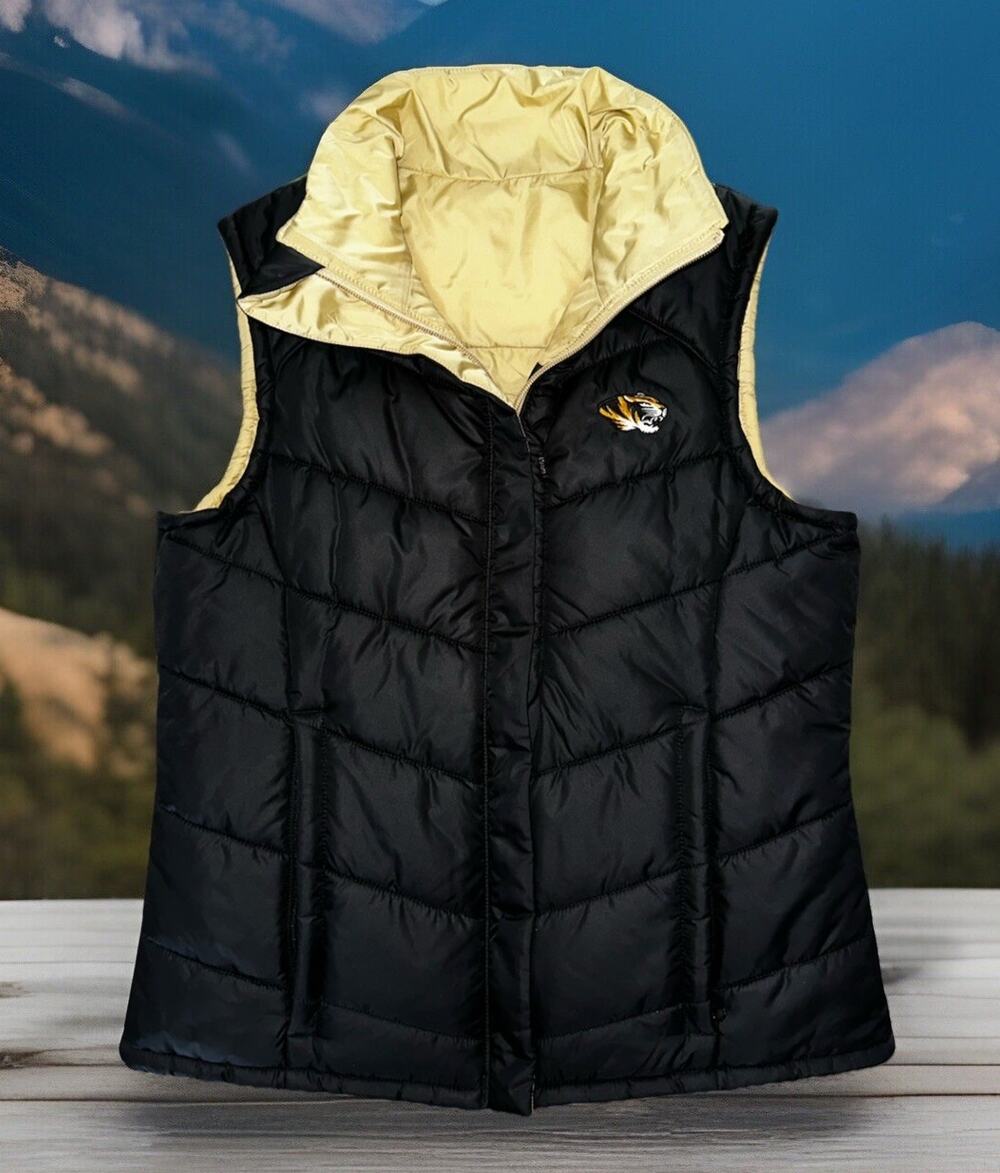 Mizzou Tigers Columbia Reversible Puffer Vest - Womens Size Small